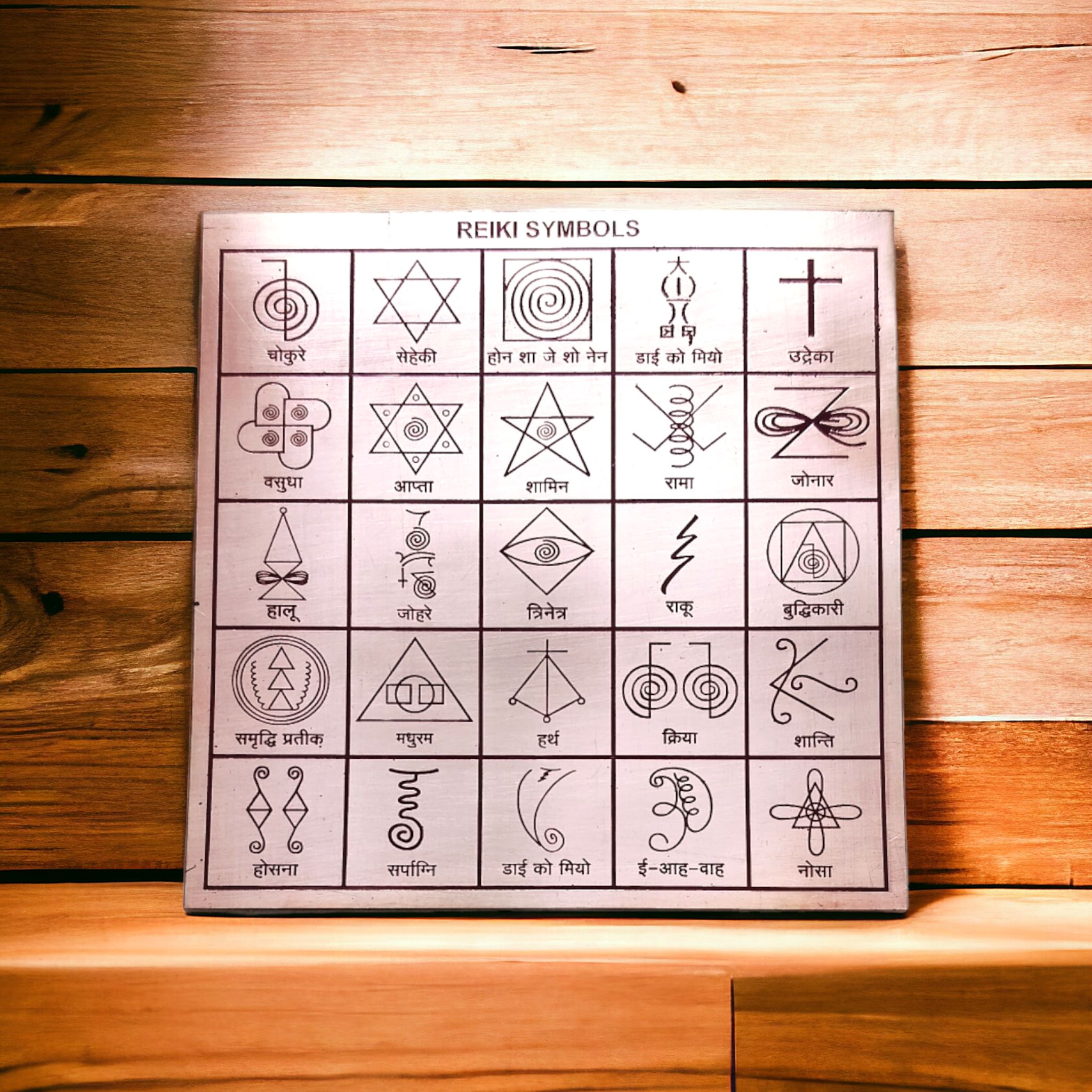 All Sacred Reiki Symbols Plate